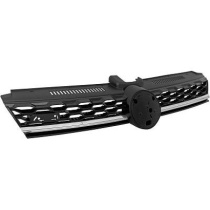 Volkswagen GOLF MK7.5 2017-2020 Blanksvart / Kromlist GTD-Look Sportgrill DIEDERICHS